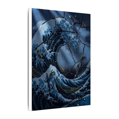 Ocean Wave Spring Canvas Art | Kintsugi Artful Design