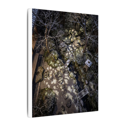 Moonlit Garden Japanese Pattern Canvas Art | Elegant Japandi Art