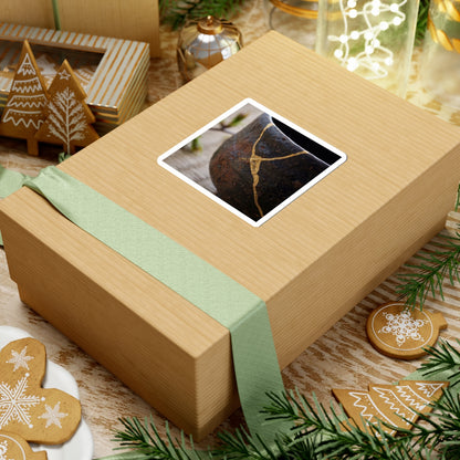 Beautiful Tea Ceremony Sticker - Gold Repair Kintsugi Art Print