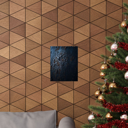Rust Patina Wall Art Print | Winter Dark Japandi Shadow Zen Art