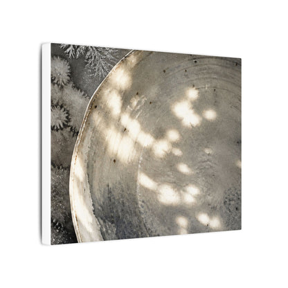 Ceramic Bowl Watercolor Canvas Art | Warm Japandi Art