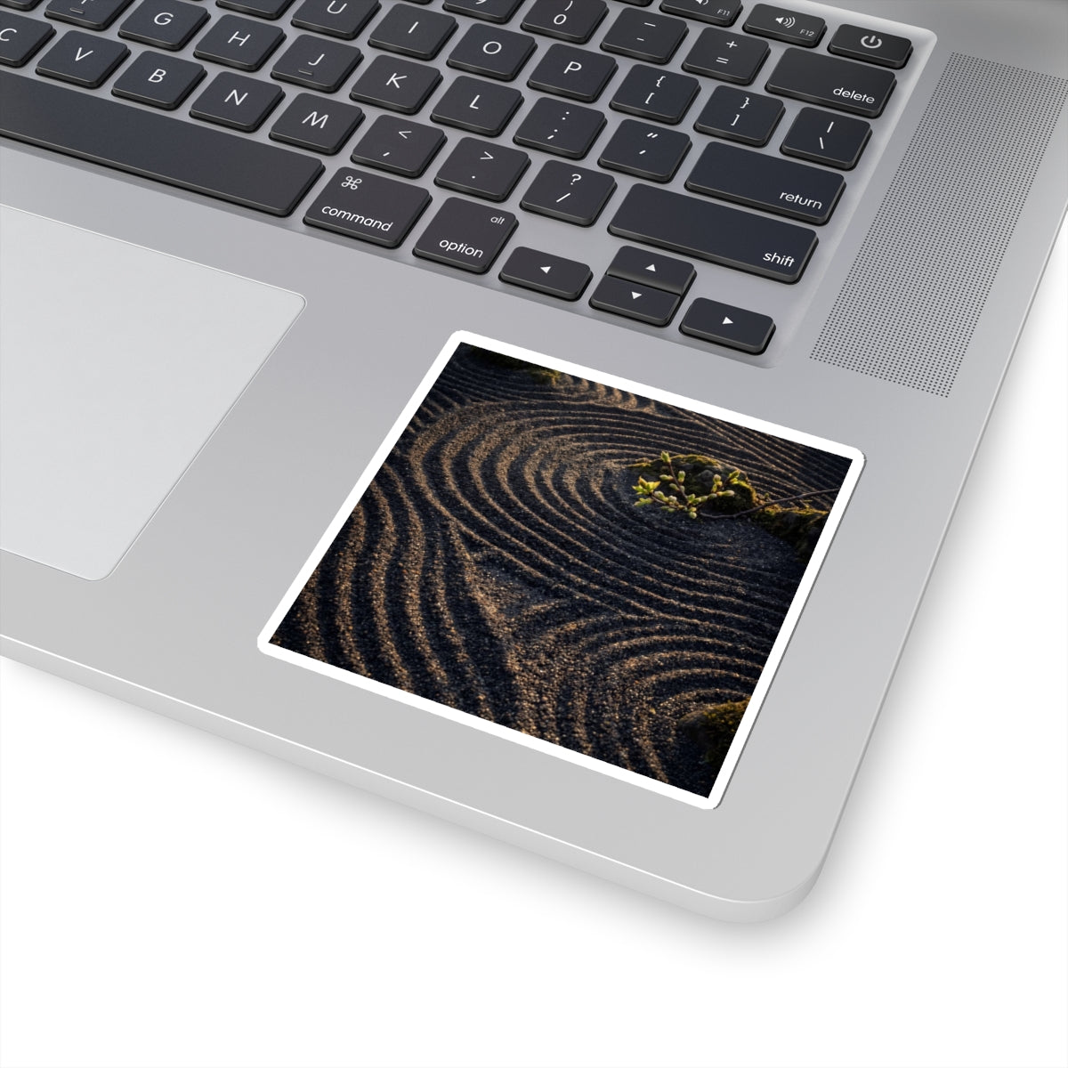 Rock Garden Spring Sticker | Dark Japandi Moody Design