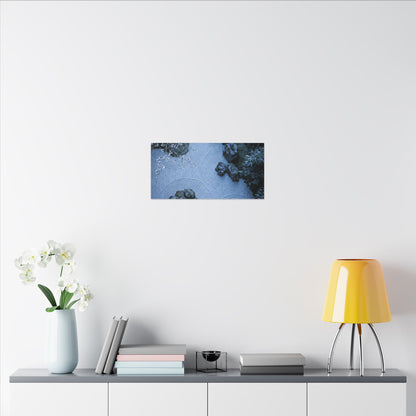 Earthy Silk Drape Canvas Art - Minimal Line Japandi