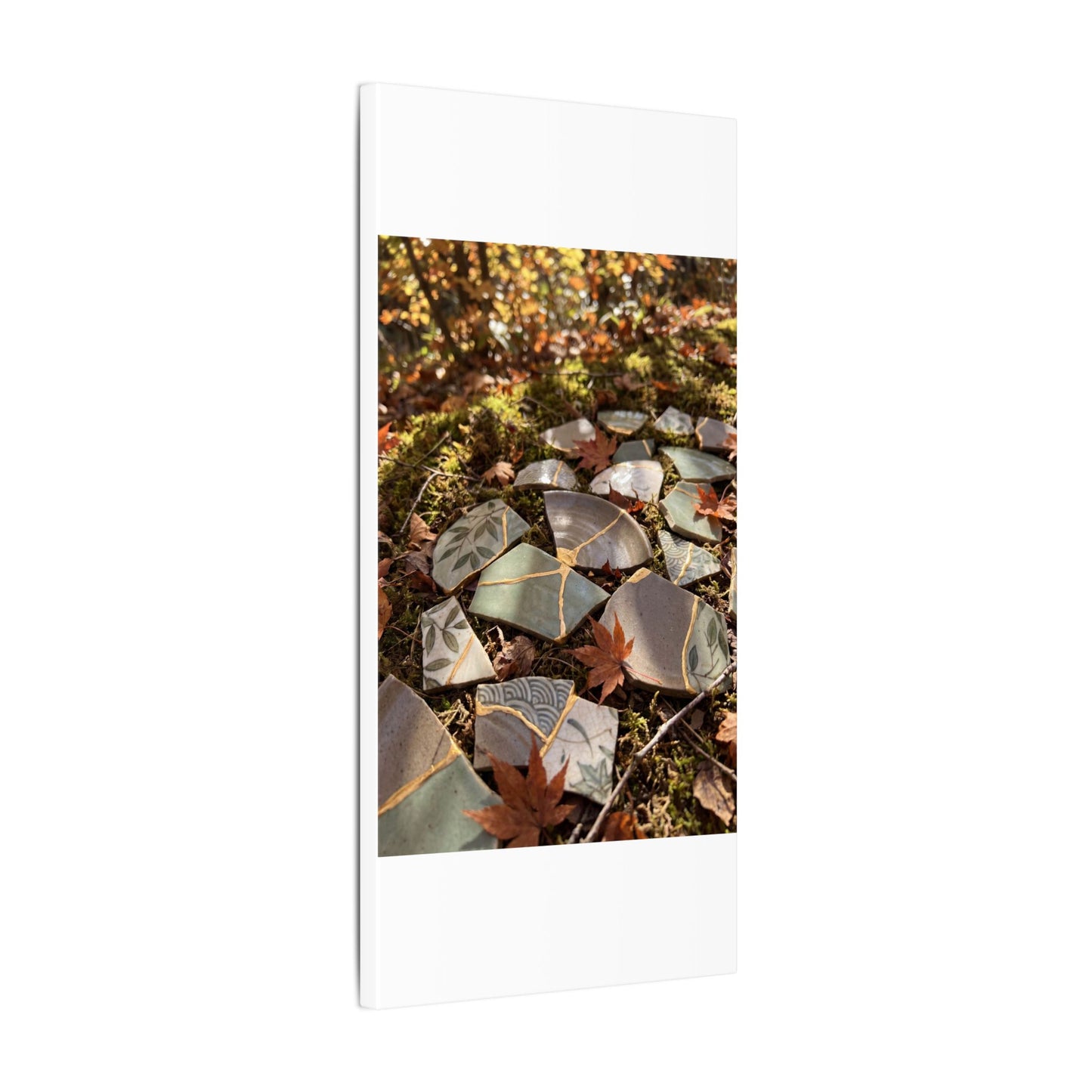 Broken Pottery Japanese Pattern Canvas Art | Elegant Japandi Art