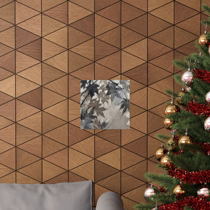 Shadow Play Texture Wall Art Print | Elegant Japandi Art