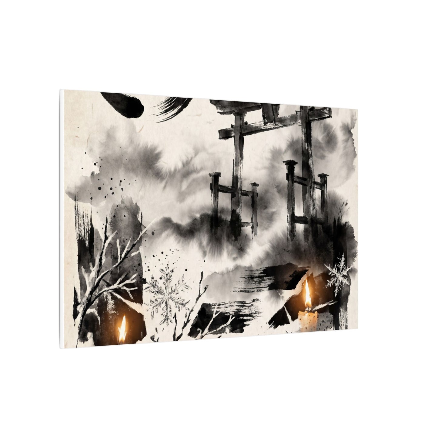 Candlelight Torii Gate Canvas Art - Zen Datsuzoku