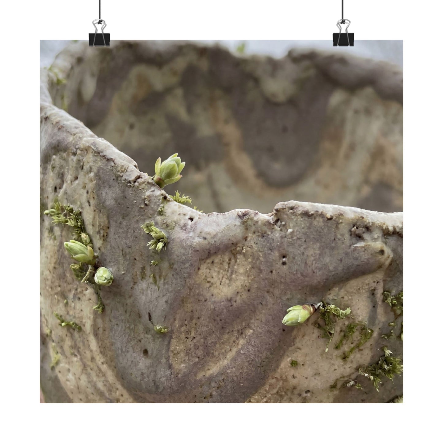 Overcast Ceramic Bowl Wall Art Print - Japandi Fukinsei