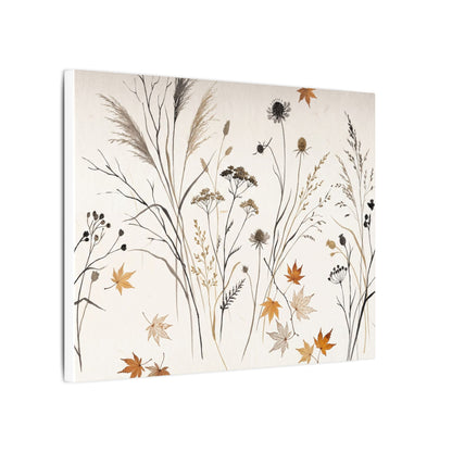 Dawn Dried Flowers Canvas Art - Japandi Kanso
