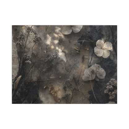 Winter Dried Flowers Texture Canvas Art | Elegant Decor