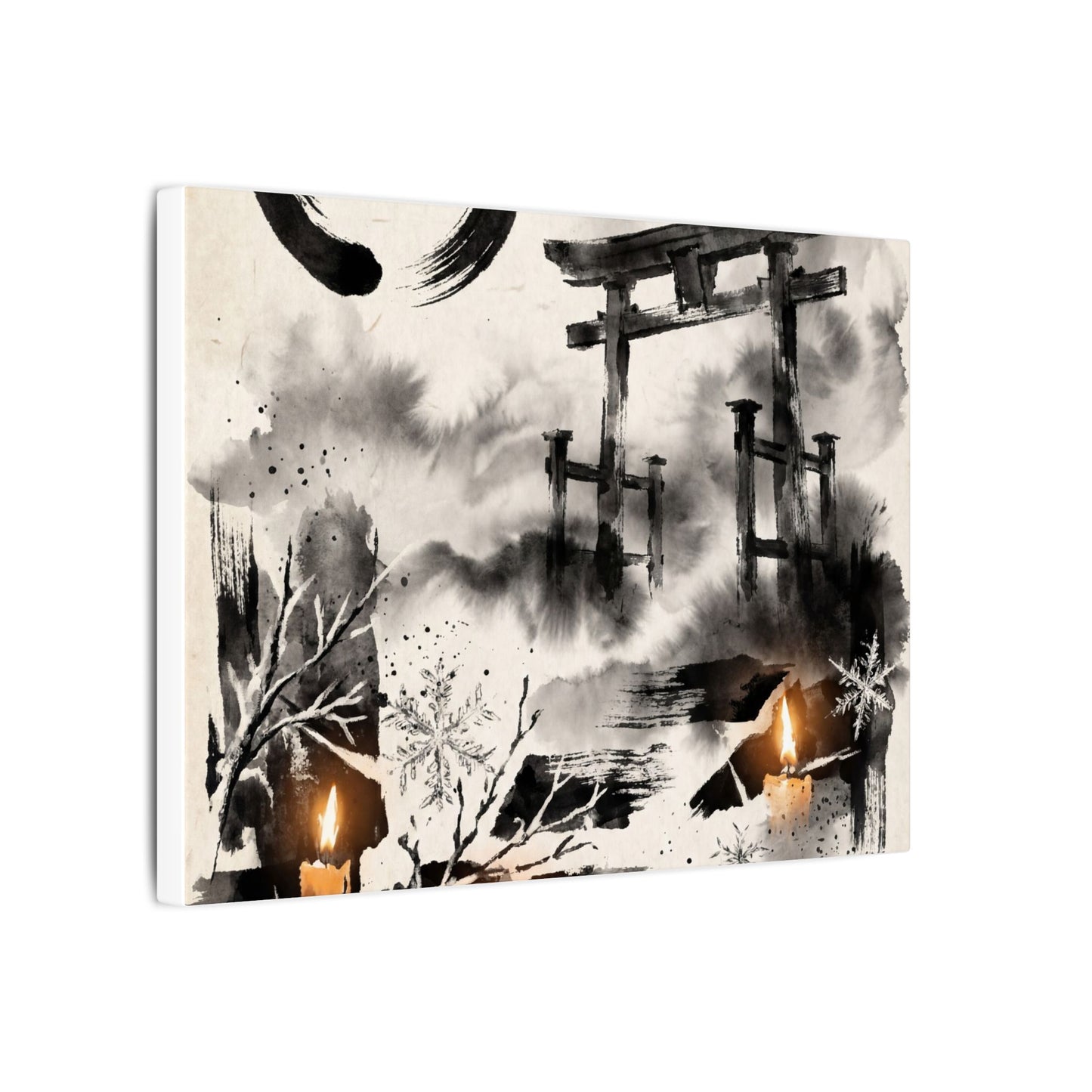 Candlelight Torii Gate Canvas Art - Zen Datsuzoku