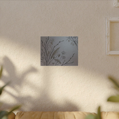 Spring Dried Flowers Japanese Pattern Canvas Art | Cozy Decor