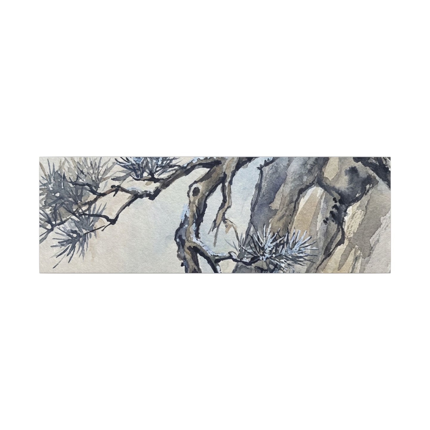 Moonlight Pine Tree Canvas Art - Japandi Seijaku