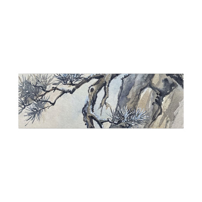 Moonlight Pine Tree Canvas Art - Japandi Seijaku
