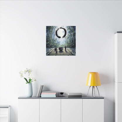 Seijaku Tea Ceremony Canvas Art - Zen Enso