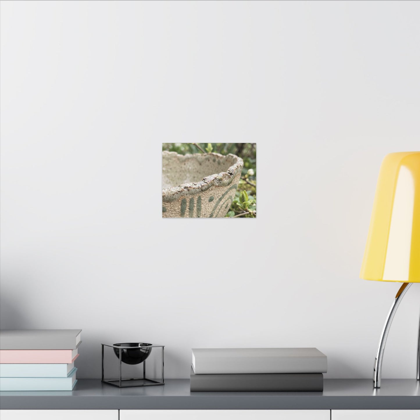 Elegant Ceramic Bowl Canvas Art - Japanese Pattern Japandi