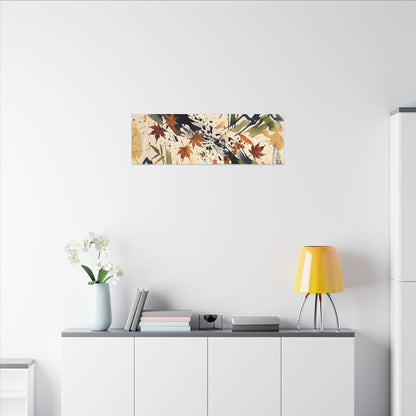 Golden Hour Ink Brushstroke Canvas Art - Zen Shibui
