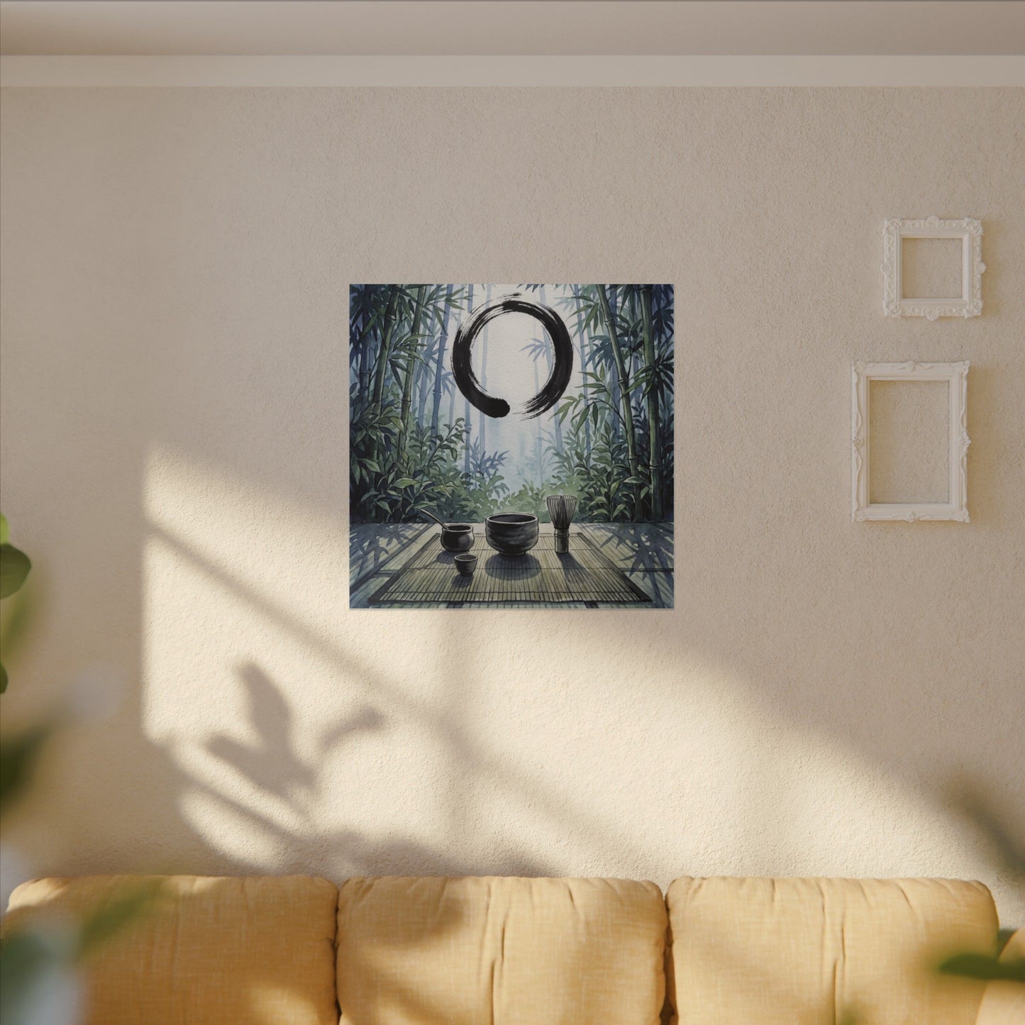 Seijaku Tea Ceremony Canvas Art - Zen Enso