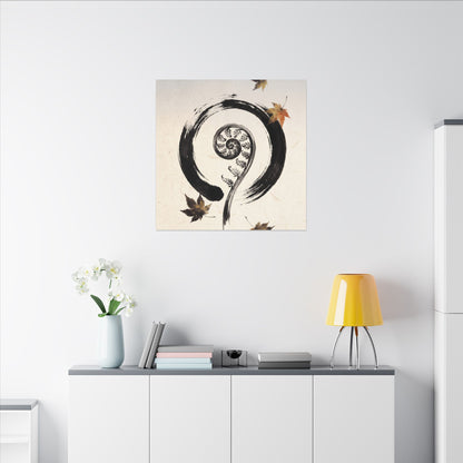 Fern Unfurling Autumn Canvas Art | Zen Peaceful Design