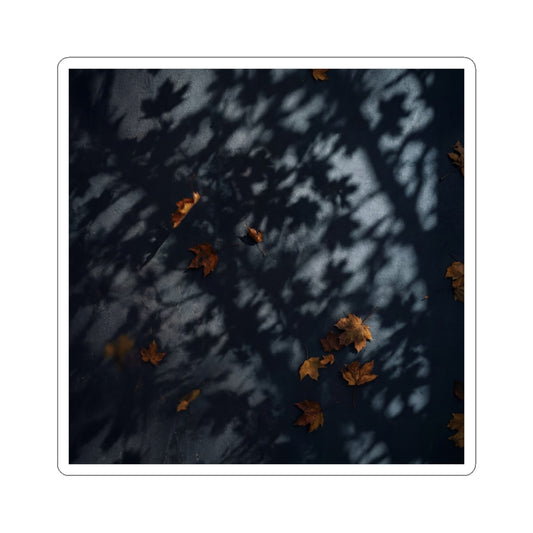 Shadow Play Sticker | Autumn Dark Japandi Shadow Zen Art Art Print