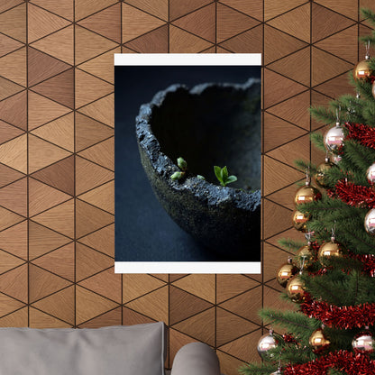 Datsuzoku Ceramic Bowl Wall Art Print - Dark Japandi Moody Minimal