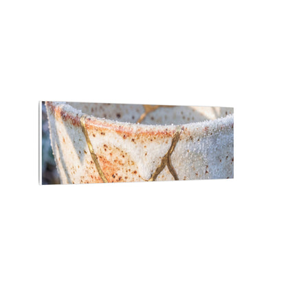 Resilient Ceramic Bowl Canvas Art - Gold Vein Kintsugi