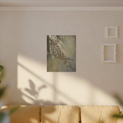Winter Dried Flowers Forest Whimsy Canvas Art | Earthy Decor