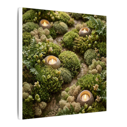 Moss Close Up Japanese Pattern Canvas Art | Neutral Japandi Art