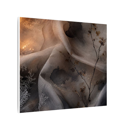 Japandi Silk Drape in Candlelight | Watercolor Canvas Art