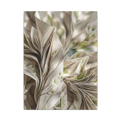 Fukinsei Paper Fold Canvas Art - Japandi Watercolor