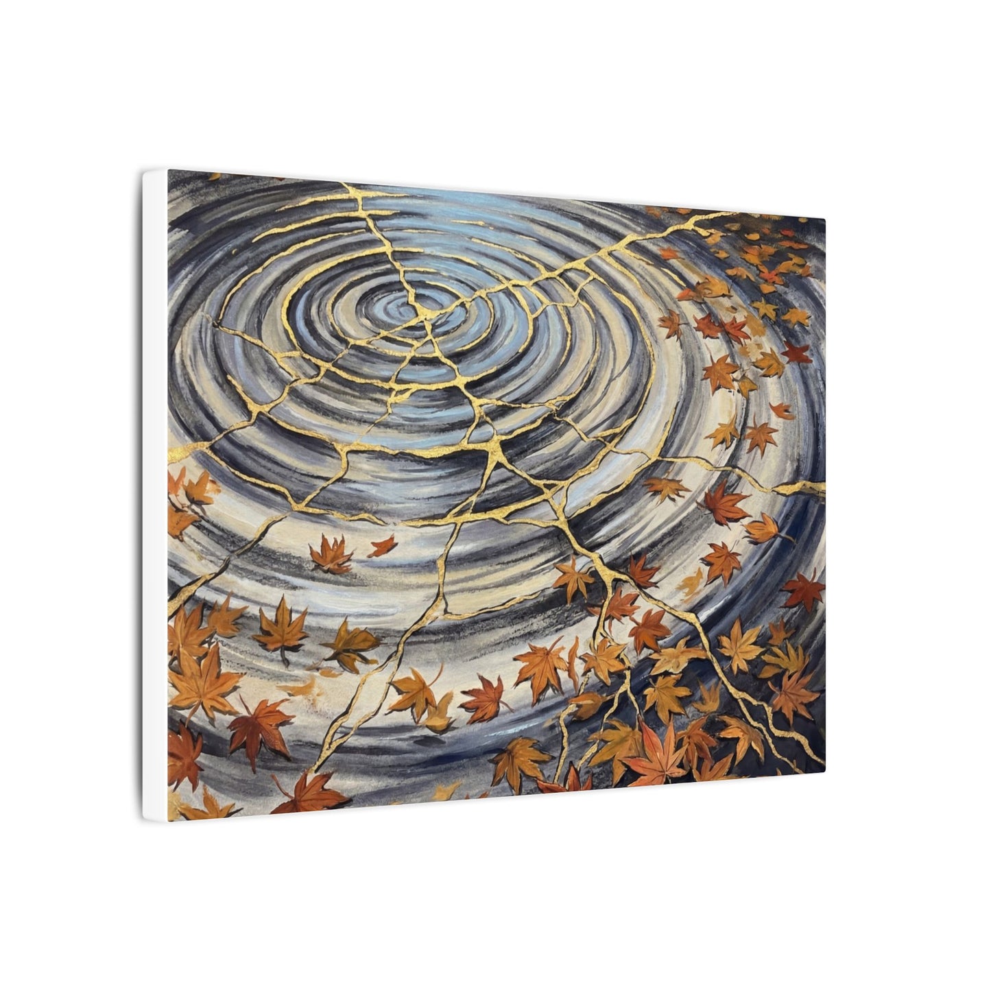 Moonlight Water Ripple Canvas Art - Kintsugi Fukinsei