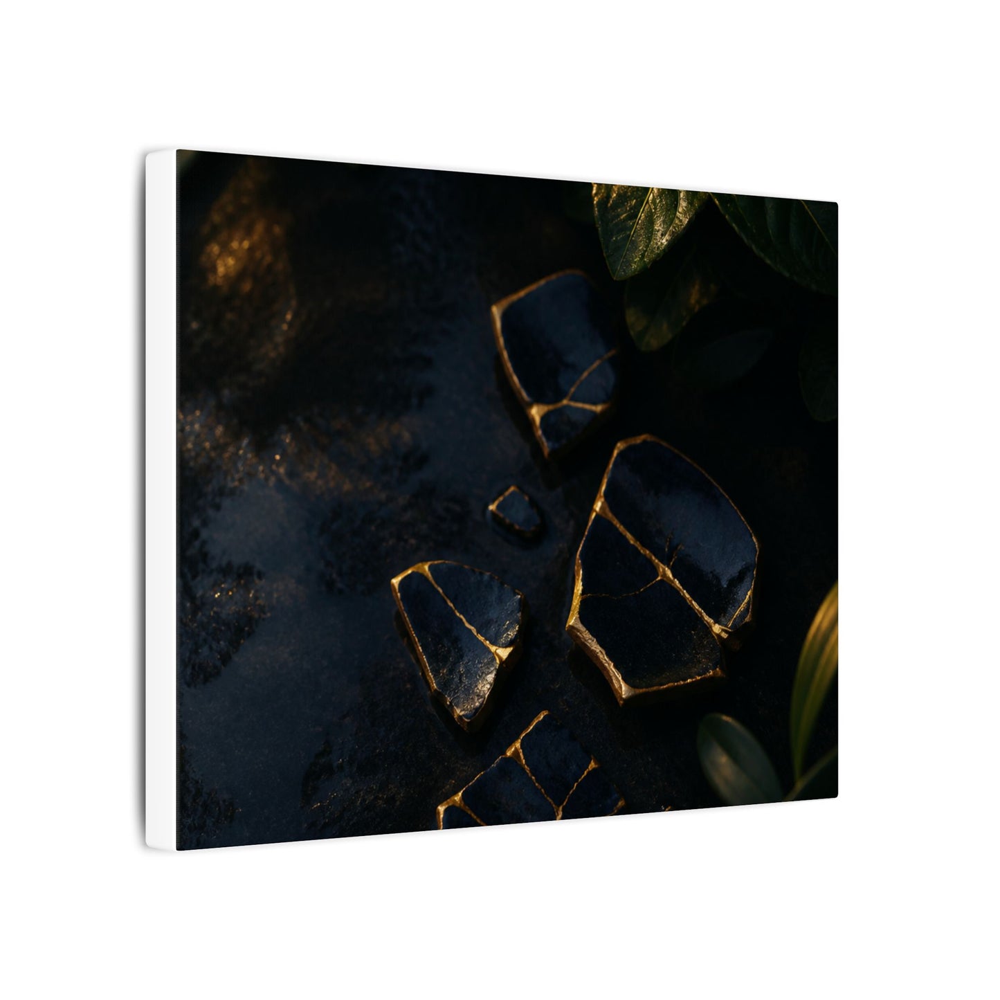 Summer Broken Pottery Moody Minimal Canvas Art | Atmospheric Decor