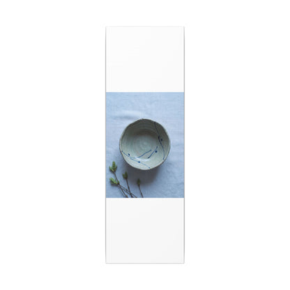 Spring Ceramic Bowl Minimal Line Canvas Art | Warm Decor