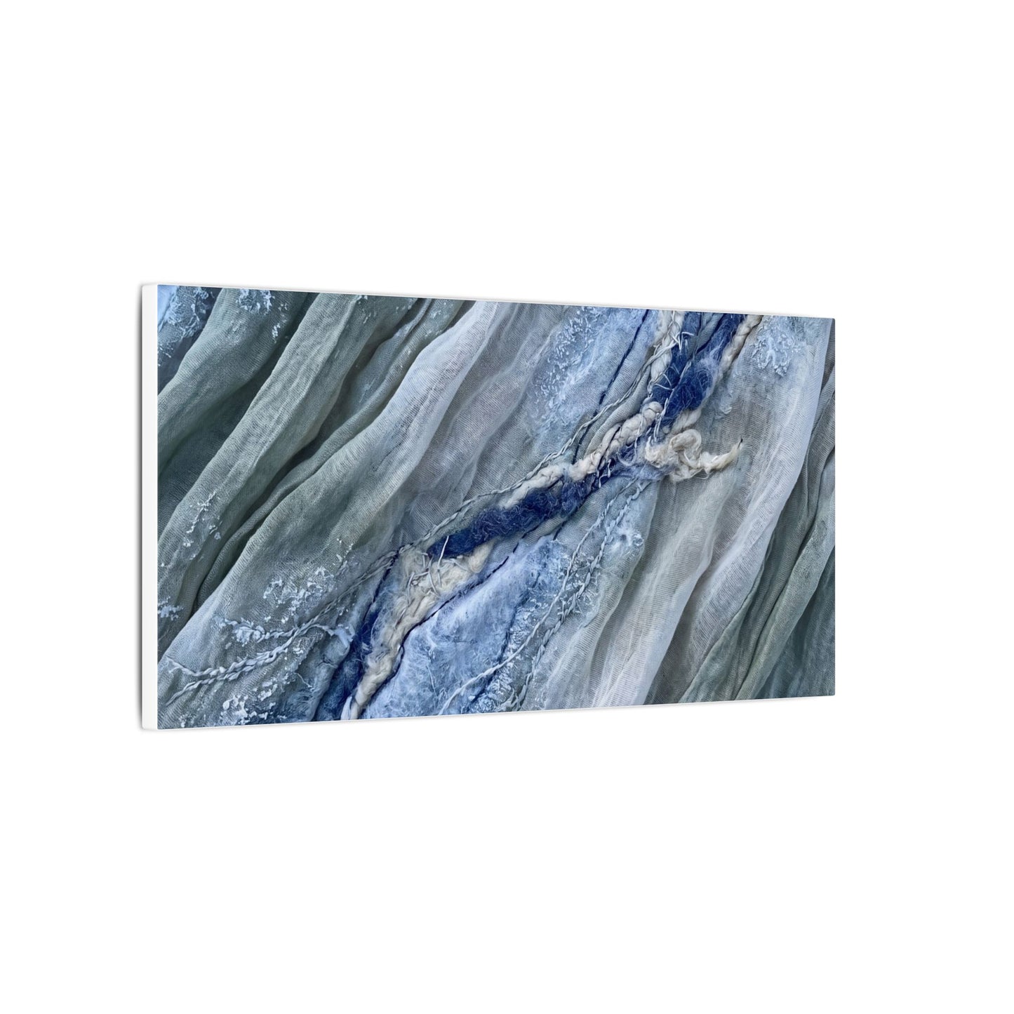 Moonlight Silk Drape Canvas Art - Japandi Mono No Aware