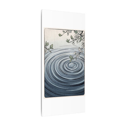 Calm Water Ripple Canvas Art - Ukiyo E Inspired Zen