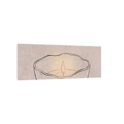 Ceramic Bowl Minimal Line Canvas Art | Neutral Japandi Art