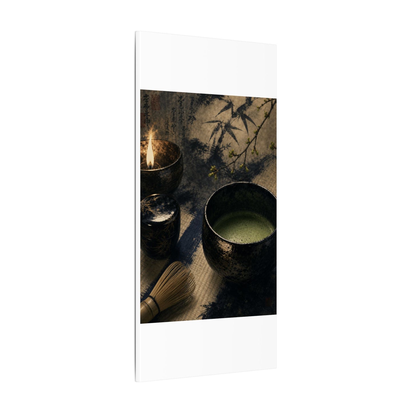 Ma Tea Ceremony Canvas Art - Zen Sumi E