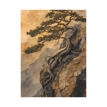 Summer Pine Tree Texture Canvas Art | Cozy Decor