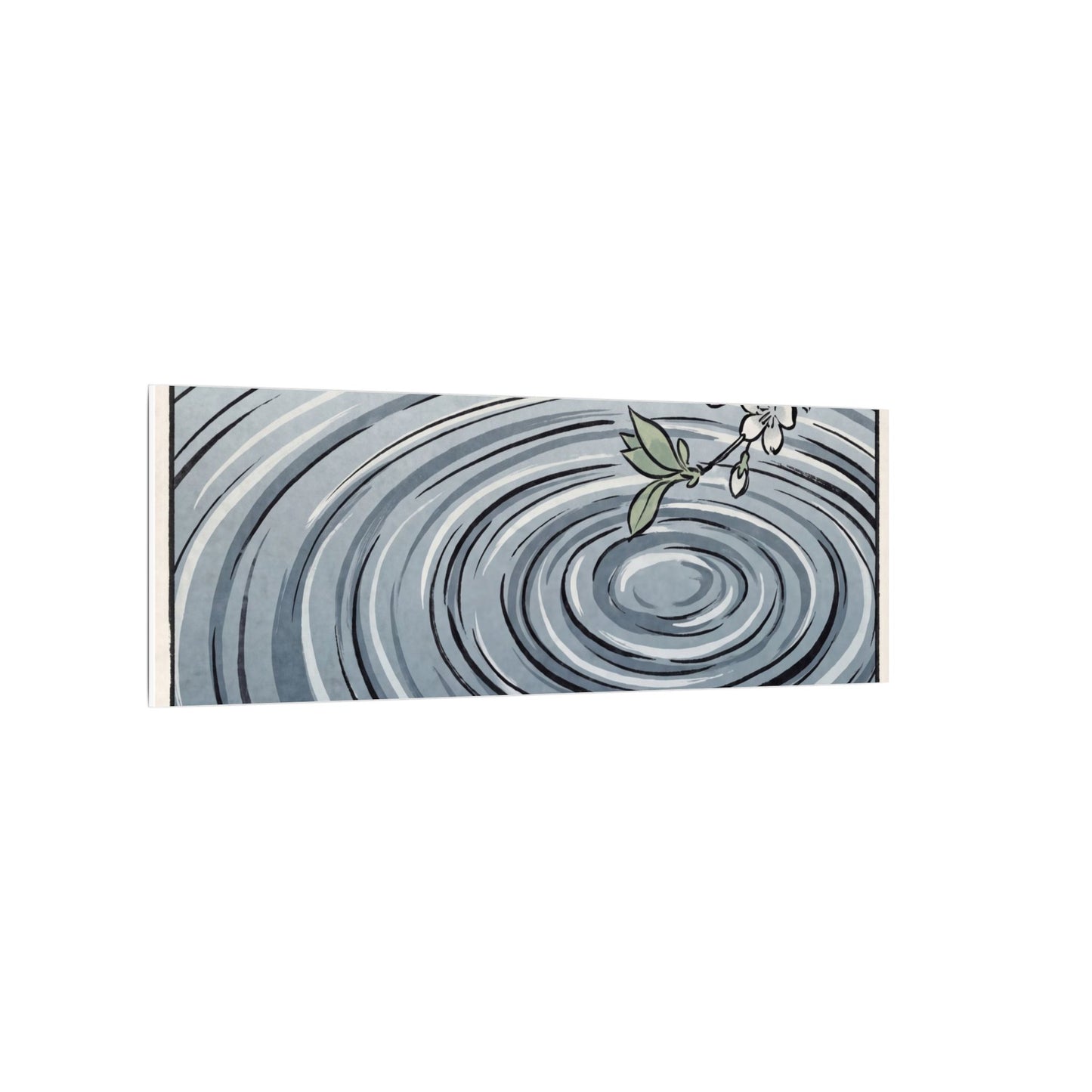 Calm Water Ripple Canvas Art - Ukiyo E Inspired Zen