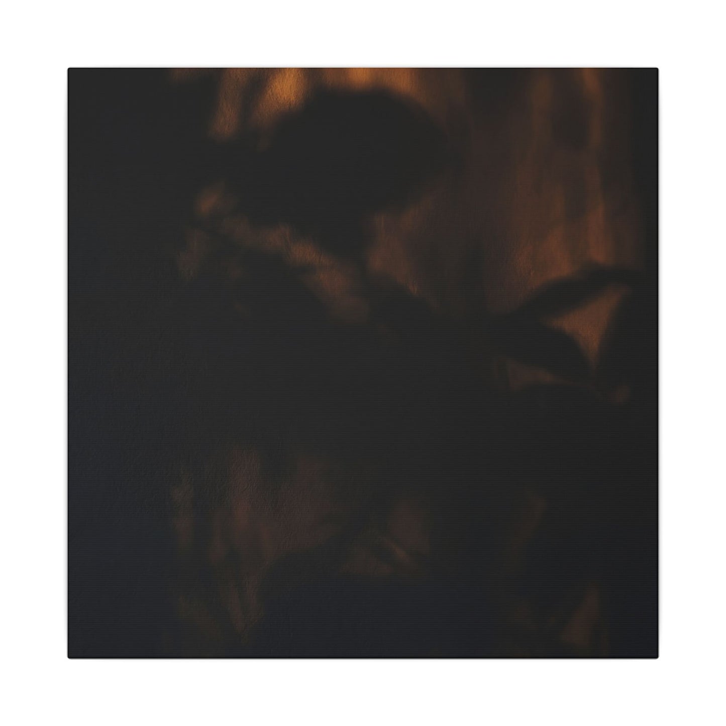 Shadow Play Summer Canvas Art | Dark Japandi Sophisticated Design