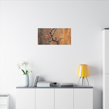 Datsuzoku Rust Patina Canvas Art - Zen Sumi E