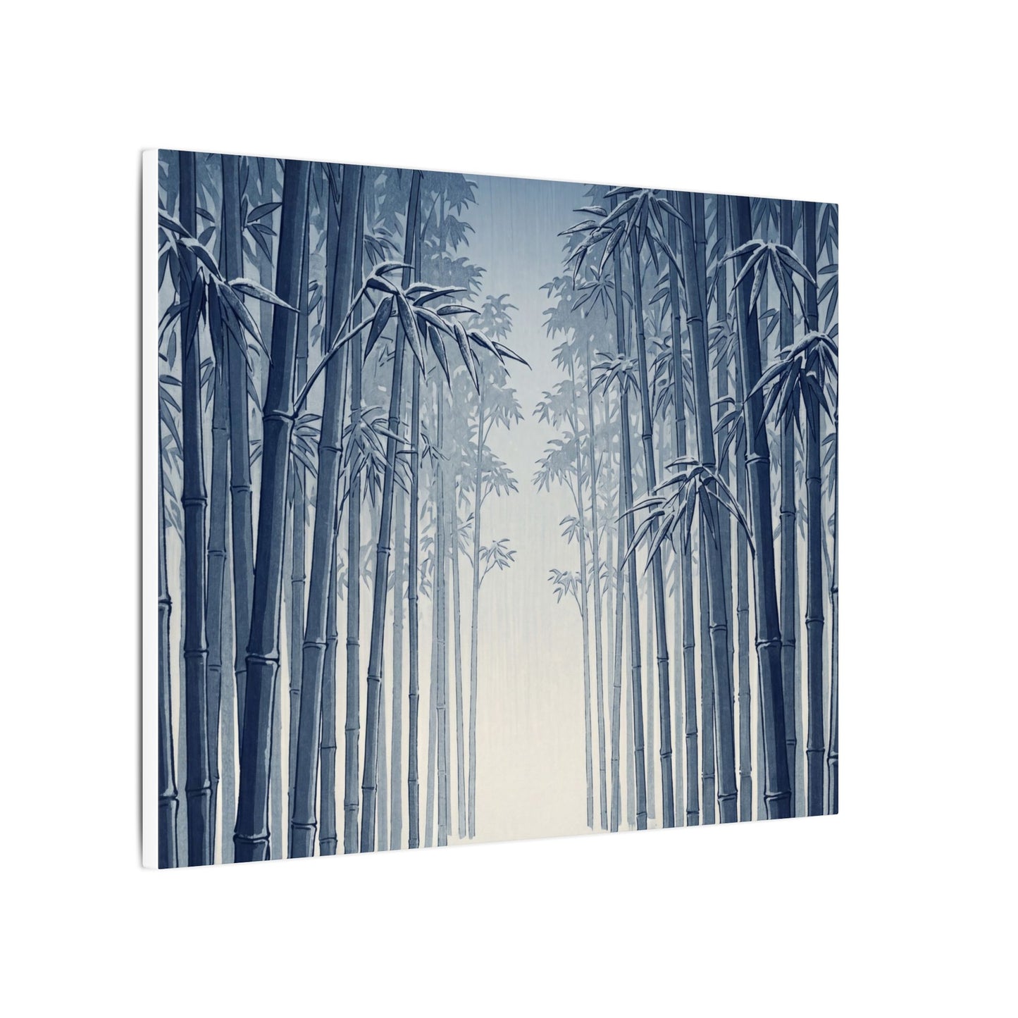 Bamboo Grove Canvas Art | Winter Zen Ukiyo E Inspired Art