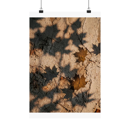 Shadow Play Texture Wall Art Print | Cozy Japandi Art Art Print