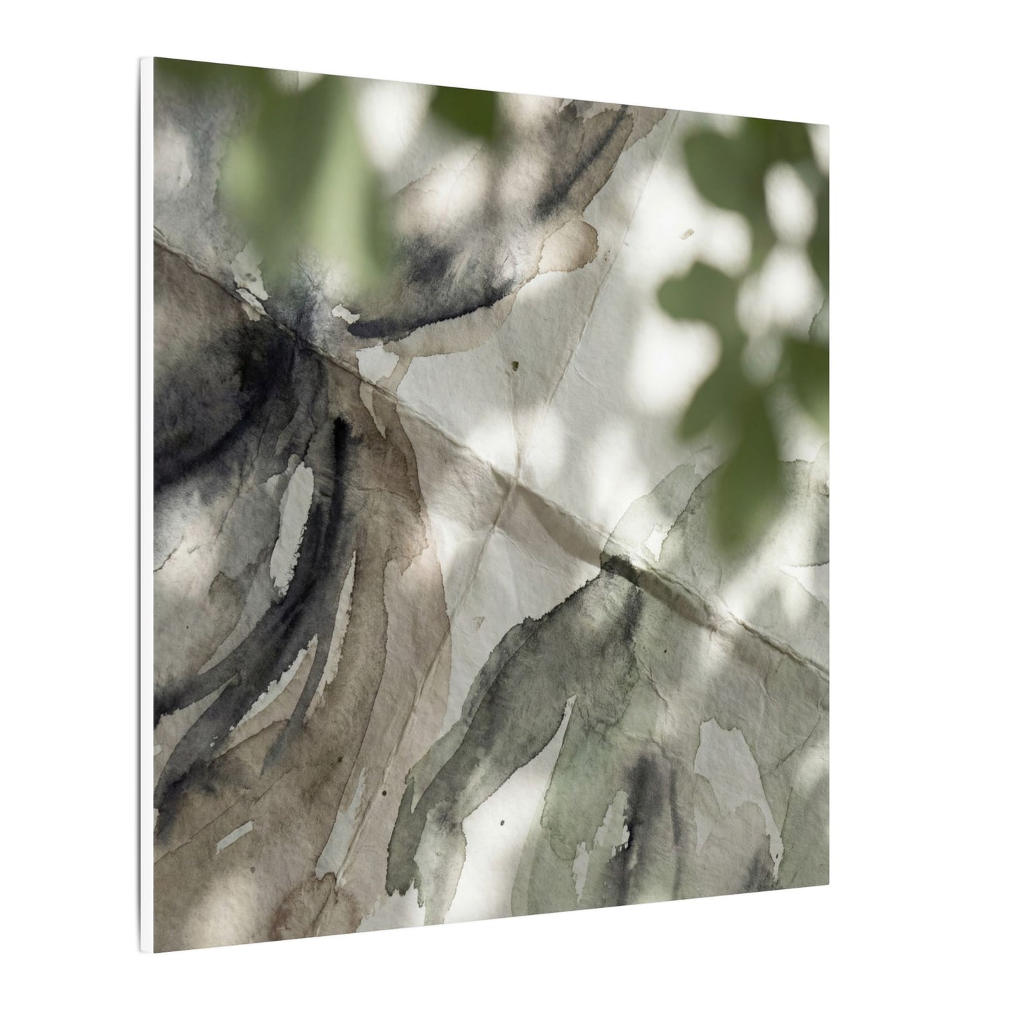 Spring Paper Fold Watercolor Canvas Art | Warm Decor
