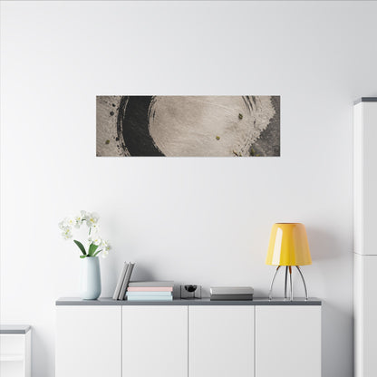Candlelight Ink Brushstroke Canvas Art - Zen Ma