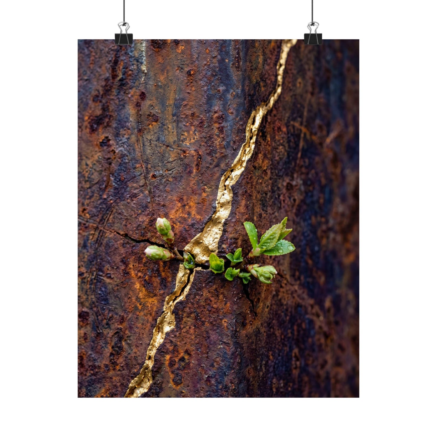 Overcast Rust Patina Wall Art Print - Kintsugi Datsuzoku