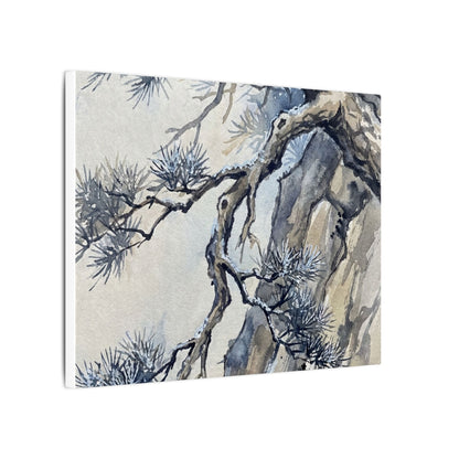 Moonlight Pine Tree Canvas Art - Japandi Seijaku