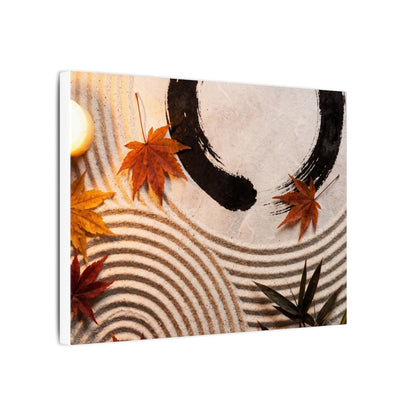 Tranquil Rock Garden Canvas Art - Enso Zen