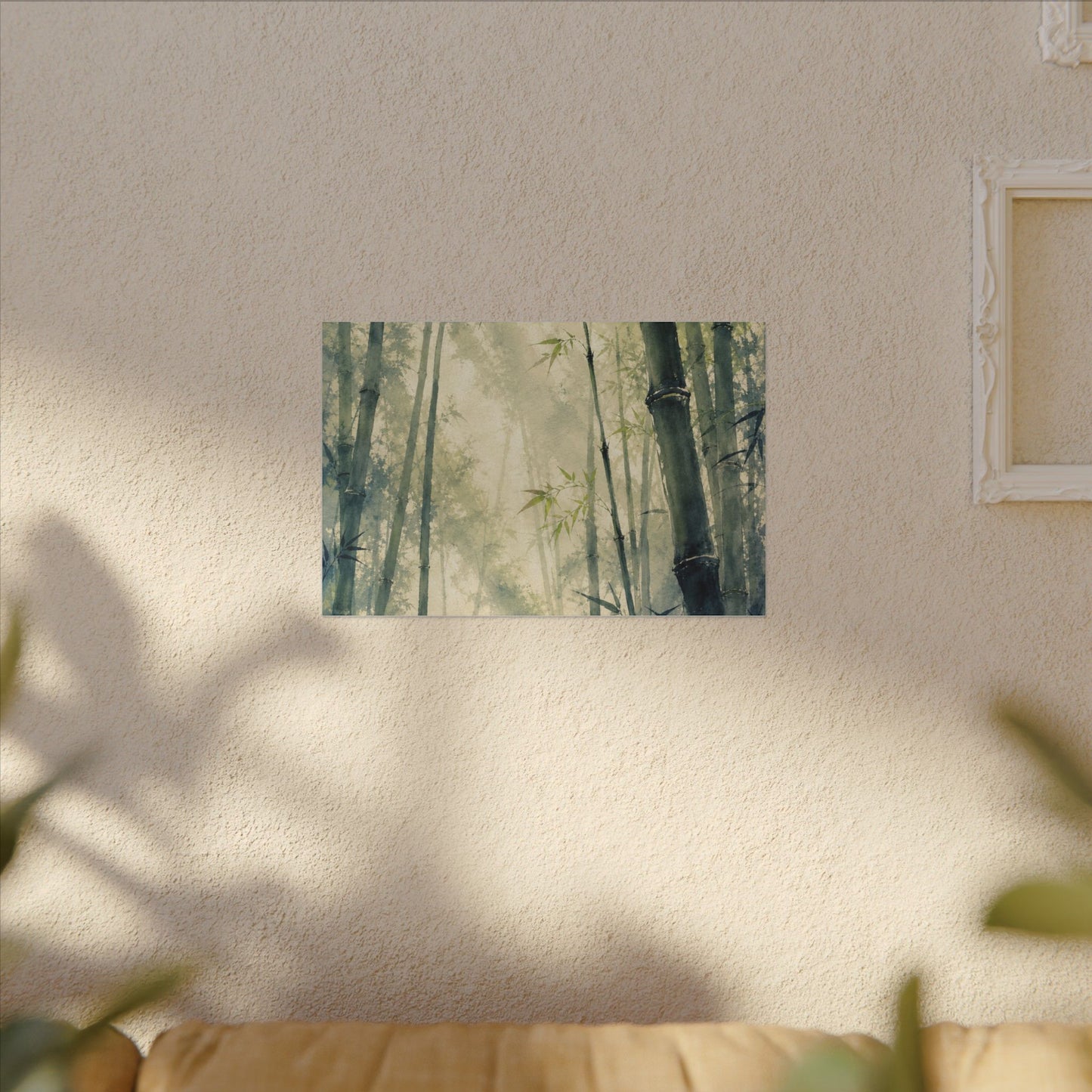 Bamboo Grove Spring Canvas Art | Zen Serene Design