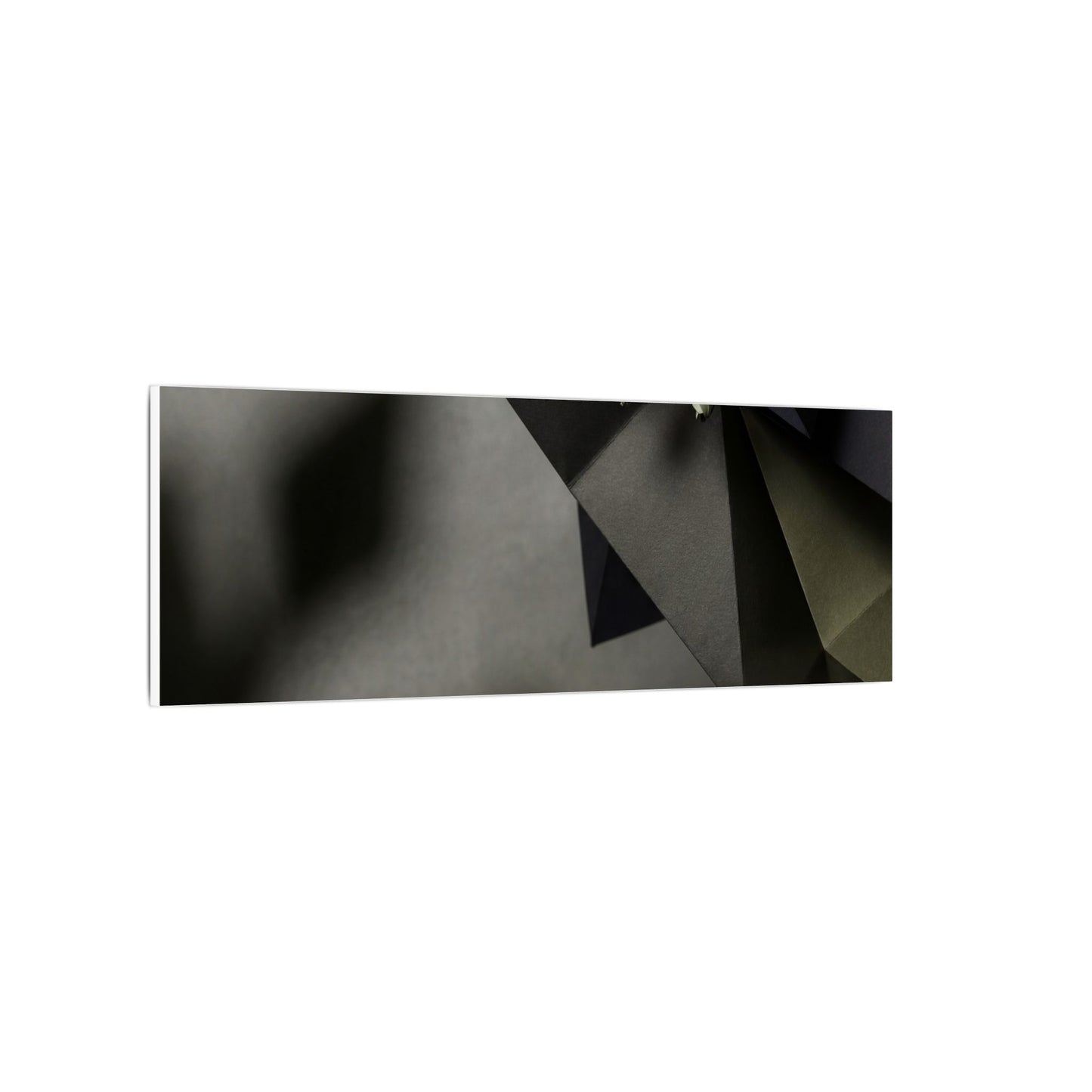 Paper Fold Moody Minimal Canvas Art | Luxurious Dark Japandi Art