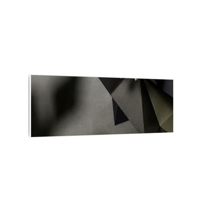 Paper Fold Moody Minimal Canvas Art | Luxurious Dark Japandi Art